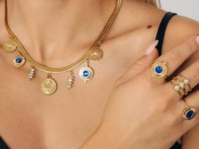 Multi Charms Chain Necklace with Stainless Steel Charms | Gold Layering Jewelry for Women