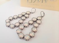 Long Chandelier Crystal Earrings