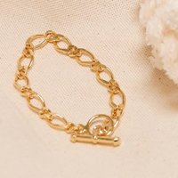 Gold Figaro Chain Bracelet, Personalized Gift, 3Micron Letter Bracelet, Women Statement Jewelry, Valentine's Day Gift for her