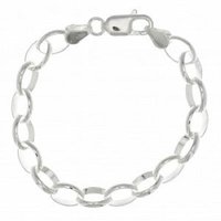 Customized Sterling Silver Chain Bracelets, 925 Bracelet, Letter Charms