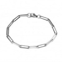 Customized Sterling Silver Chain Bracelets, 925 Bracelet, Letter Charms
