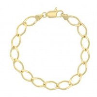Stacking Chain Bracelets in Real Gold Plated | Personalized Gift, Letter Charm | Valentine's Day Gift for Girlfriend