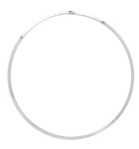 Minimal Metal Choker, Formal Office Necklace, Dainty Modern Jewelry, Stainless Steel Fashion Accessories for Women, Wife Birthday Gift