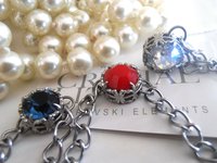 Multi-colored Crystals Art Deco Chain Necklace | Christmas Gifts