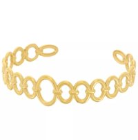 Stainless Steel Gold Cuff Bracelet | Geometric Bangle for Christmas Gift
