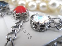 Multi-colored Crystals Art Deco Chain Necklace | Christmas Gifts
