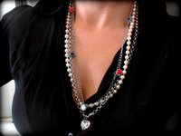 Multi-colored Crystals Art Deco Chain Necklace | Christmas Gifts