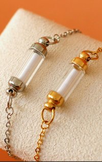 Matching Couple Bracelets: Stainless Steel Love Note Jewelry Set