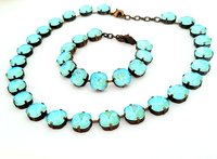 Anna Wintour Tennis Necklace in Antique Bronze | Jewelry Set