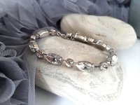 Crystal Clear Tennis Bracelet | Wedding Day Jewelry for Brides | Bridesmaid Gifts
