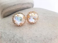 Gold Bridal Stud Earrings | Wedding Jewelry for Brides