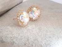 Gold Bridal Stud Earrings | Wedding Jewelry for Brides