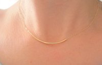 Layered Gold filled Tube Necklace / Dainty Pendant / Minimalist Charm Necklace /  Gift for her / Simple Everyday Jewelry