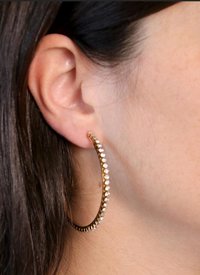 Stainless steel Hoop Earrings 36mm | Everyday Big Hoops
