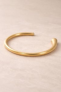 Gold Cuff Bracelet | Gold Stainless Steel Jewelry | Adjustable Bangle