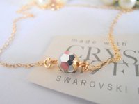 Minimalist Gold fill Beaded Chain Anklet, Foot Jewelry, Sandal Charm Bracelet, Crystal Summer Accessories