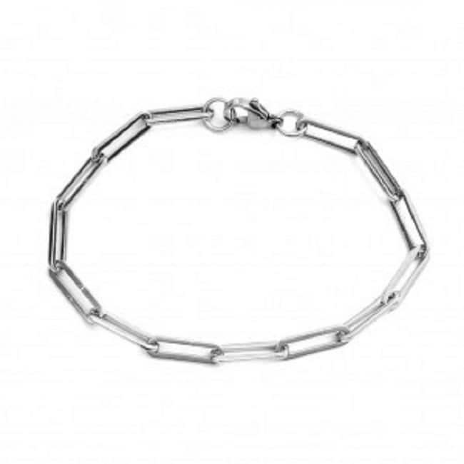 Customized Sterling Silver Chain Bracelets, 925 Bracelet, Letter Charms