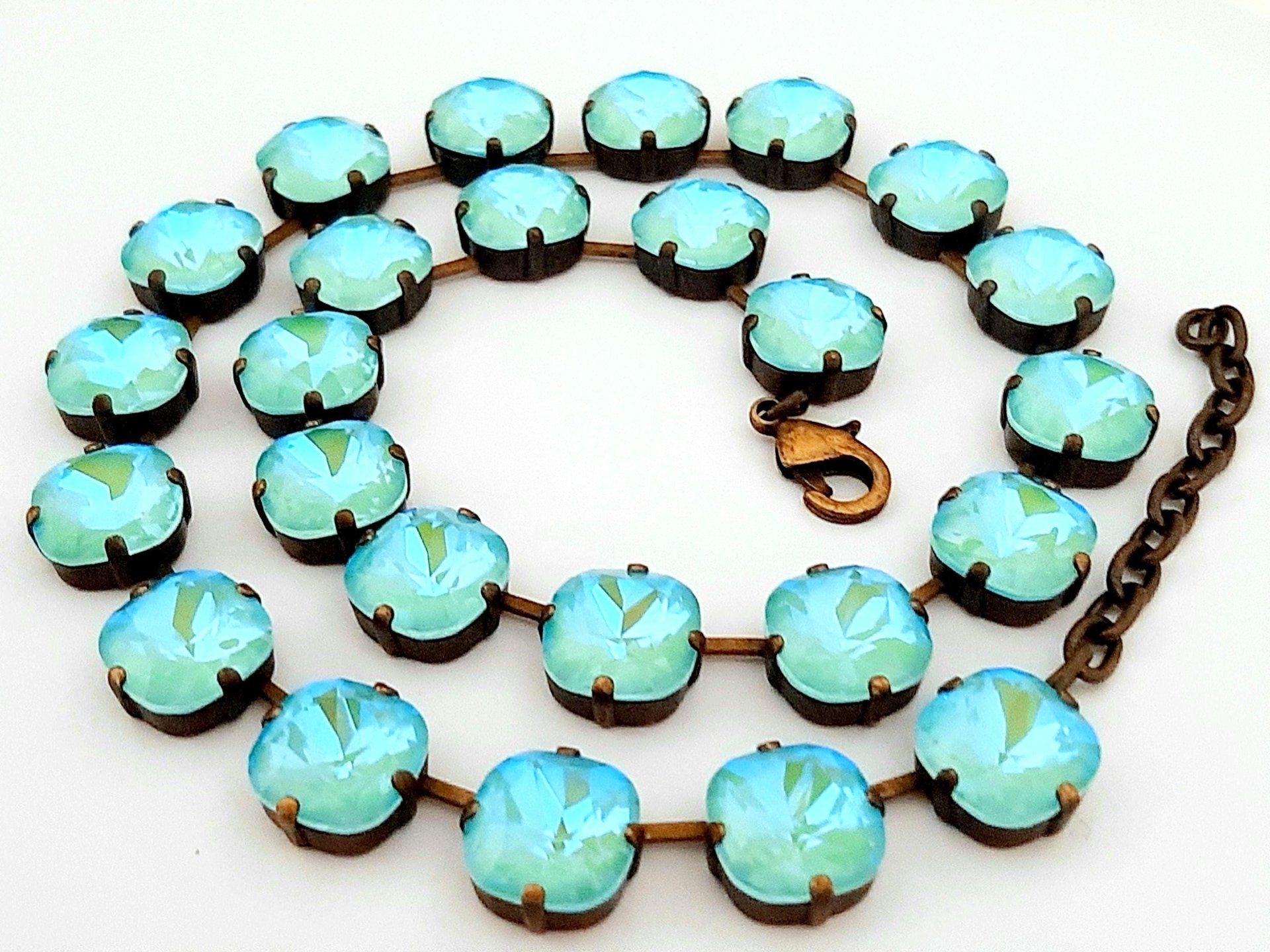 Anna Wintour Tennis Necklace in Antique Bronze | Jewelry Set