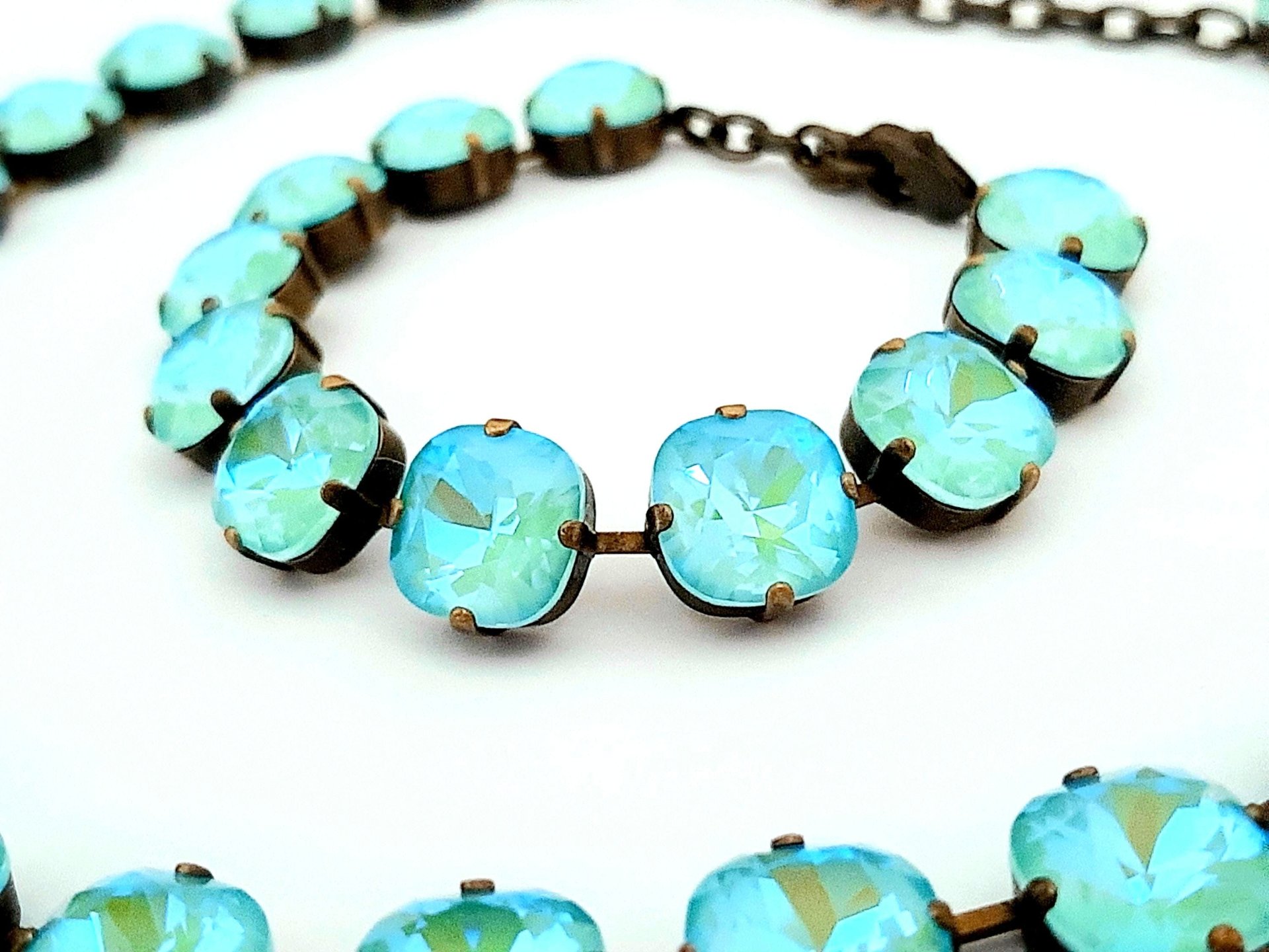 Anna Wintour Tennis Necklace in Antique Bronze | Jewelry Set