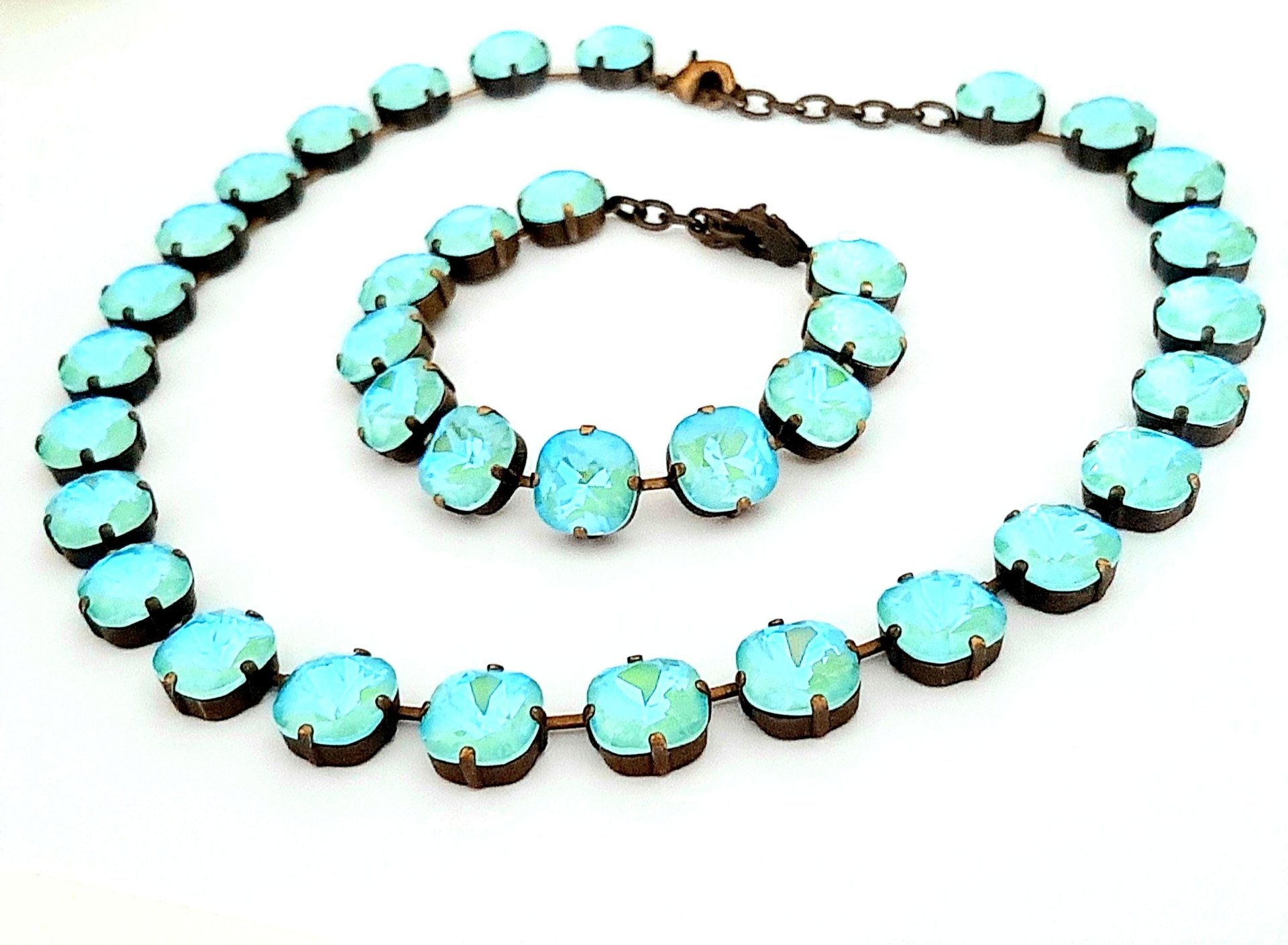 Anna Wintour Tennis Necklace in Antique Bronze | Jewelry Set