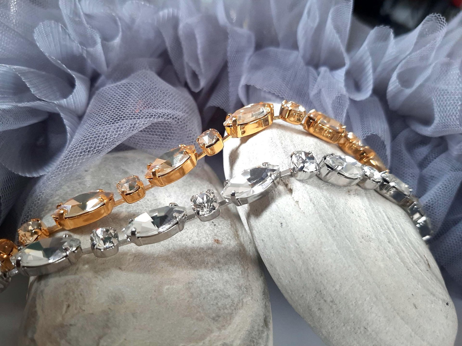 Crystal Clear Tennis Bracelet | Wedding Day Jewelry for Brides | Bridesmaid Gifts