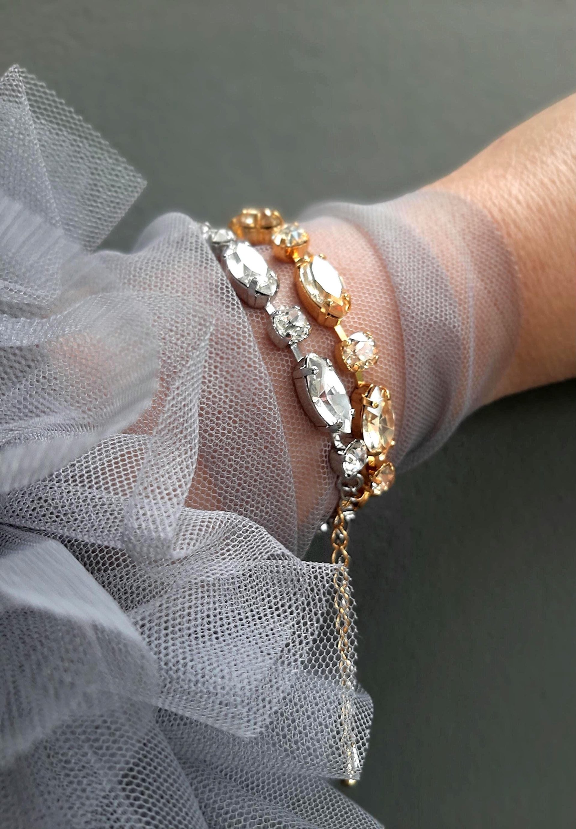 Crystal Clear Tennis Bracelet | Wedding Day Jewelry for Brides | Bridesmaid Gifts