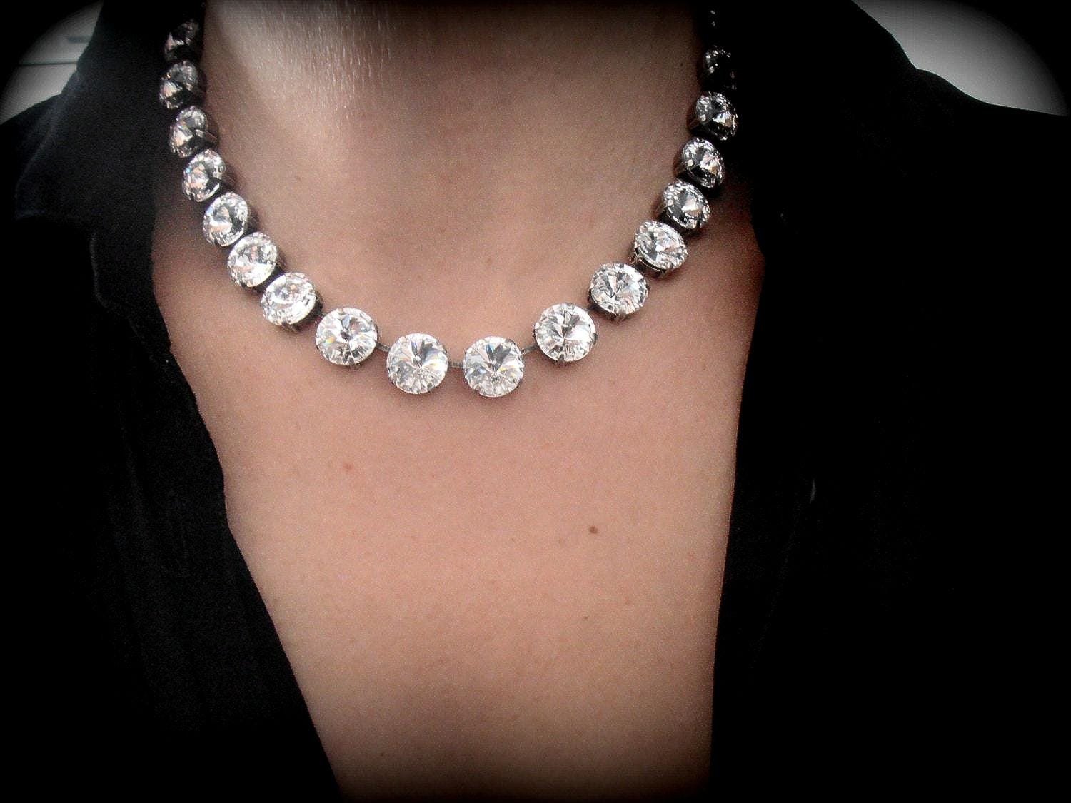 Crystal Statement Necklace: Anna Wintour Style, Bridal Choker