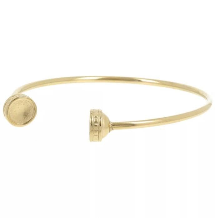 Natural Moonstone Bangle Bracelet | Open Stainless Steel Gemstone Cuff 