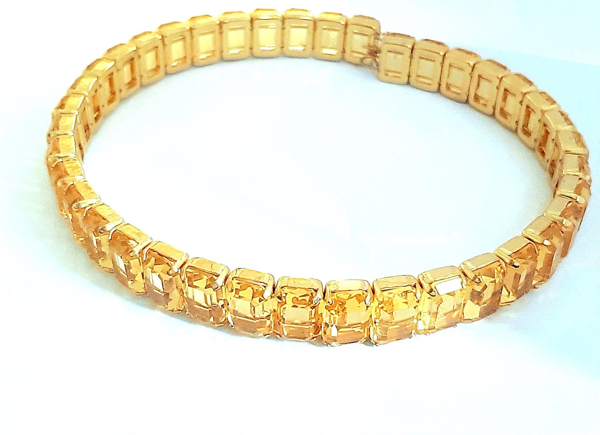 Topaz Crystal Choker Necklace | Statement Collar Wedding Jewelry