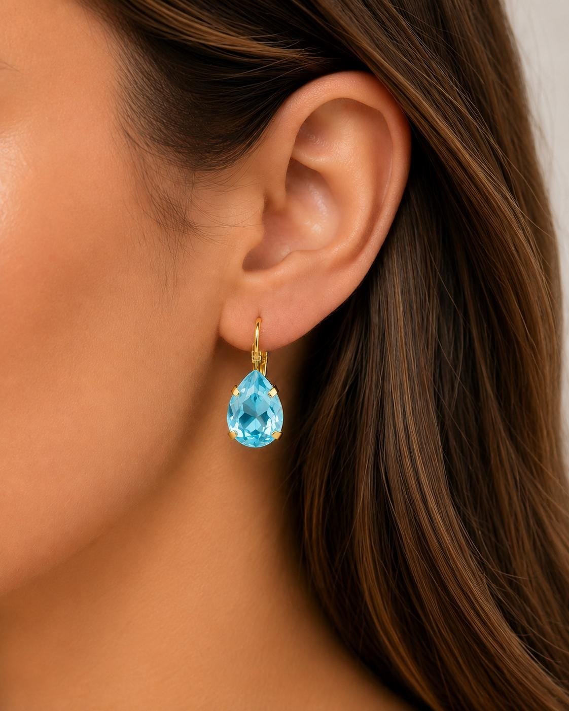 Teardrop Crystal Earrings