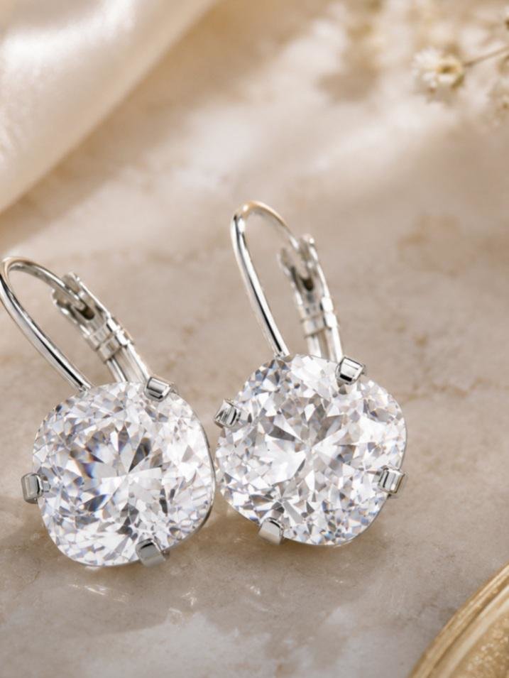 Crystal Wedding Earrings | Swarovski Bridal Earring Set | Old Hollywood Bride