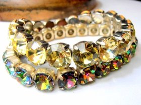 Austrian Cystals Stretch Bracelets | Women Stacking Jewelry Gift