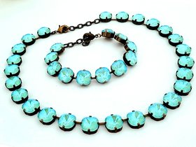 Anna Wintour Tennis Necklace in Antique Bronze | Jewelry Set