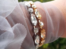 Crystal Clear Tennis Bracelet | Wedding Day Jewelry for Brides | Bridesmaid Gifts