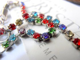 Minimalist Bare Foot Anklet, Summer Sandal Bracelet, Barely There Cupchain Crystal Body Jewelry for Her, Birthday Gift